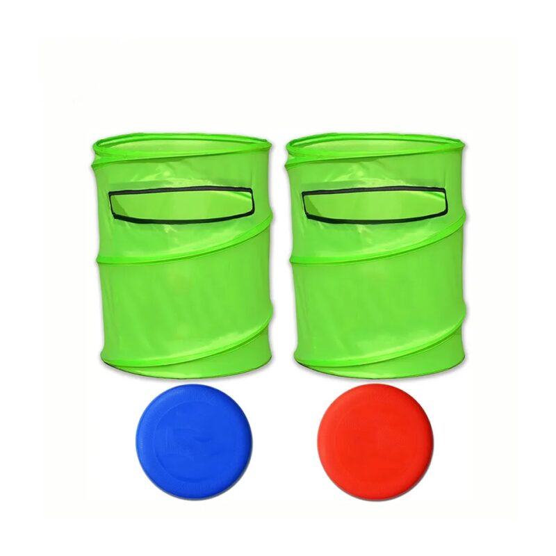 Outdoor Frisbee Flying Disc Toss Game Set With Foldable Target Bucket ...
